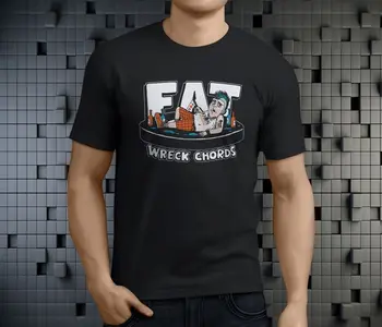 Editie limitata Nou Popular FAT WRECK CHORDS Barbati Negru T-ShirtHigh Calitate pentru Bărbați Tricouri top tee