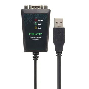 USB la Serial RS-232 și RS232 DB9 Adaptor Convertor LED Cablu de Sârmă de Plumb 9 Pini 1M