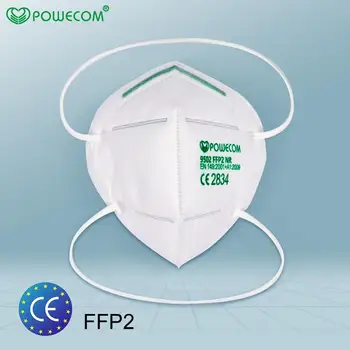 POWECOM CE Masca FFP2 Bentita Tip Masca 6 Straturi Filtru de Praf-dovada de Protecție Față de Gura Masca Reutilizabile Înaltă Eficientă Masca de Fata