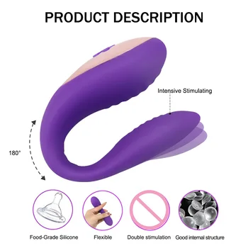 Control Wireless 10 Moduri de Dublu Vibratoare Jucarii Sexuale pentru Femei Vaginul, Clitorisul Stimularea Jucării Erotice pentru Adulti, Sex Machine Shop