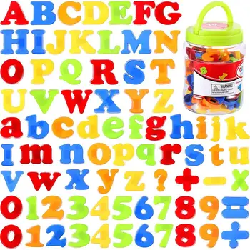78pcs/set Litere Magnetice Numere pentru Copii Alfabetul de Învățământ Magneți de Frigider