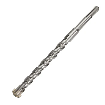6pcs 160/210/260mm SDS Plus Crosshead Twin spirală Hammer Drill Bits 6/8/10/12/14/16mm Rotund Shank Twist Electric Hammer Drill