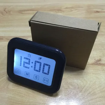 Transport Gratuit 12/24 Ore Tip Digital Countdown Ecran Tactil Cronometru De Bucătărie Pentru Gătit Bucătărie
