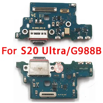 USB Original, Taxa de Bord pentru Samsung Galaxy S20 Plus Portul de Încărcare Pentru G985 PCB Conector Cablu Flex Înlocuire Piese de Schimb