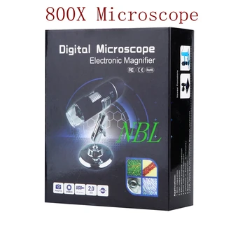 800X HD Microscop Electronic USB 0X-800X Digital Camera Endoscop Microscoape 8*LED-uri Senzor CMOS Lupa Stand Optic de Marire