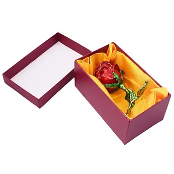 Rose Forma de Inel Cutie de Aluminiu Zi de Nunta Creative Cutie de Cadou de Modă de Ziua Îndrăgostiților Logodnă, Căsătorie cutie de Bijuterii Cutie