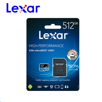 Lexar Card de Memorie Micro SD 633X 512GB ssd de 128gb, 256gb 64gb 32gb SDHC SDXC Clasa Class10 C10 UHS-1 TF/Carduri sd Trans Flash 4K microsd