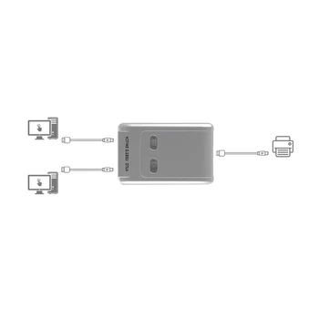 MT-VIKI 2 Porturi USB2.0 Selector Automat Schalter Drucker Flash Fahrer Maus Schimbul Switcher Taste Software-Ul De Control Cu Cablu