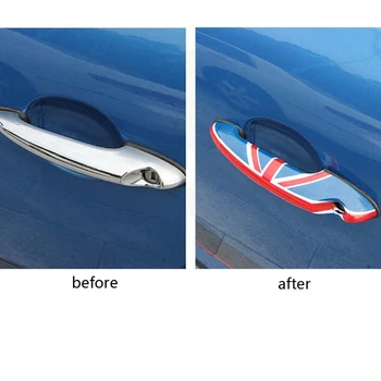 2 buc/Set Design din marea BRITANIE Mașină Mânerului Exterior al Portierei Capacul Ornamental ABS styling Auto Dedicat Pentru MINI Cooper R50 R56 R60