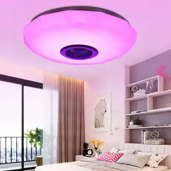 Modern RGB LED Lumina Plafon Acasă de Iluminat 60W Wifi APP bluetooth de Muzică Ușoară Dormitor Lampa Smart Lampă de Plafon+Control de la Distanță