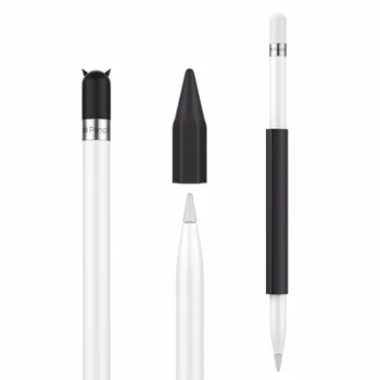 Caz creion Suport pentru Apple Creion Magnetic de Silicon, Suport de Creion Grip Maneca Husă Acoperă cu Capac pentru iPad9.7 2018 Pro Creion