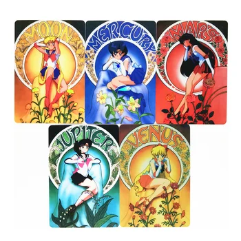 5pcs/set Sailor Moon Classic World Masterpiece Serie Jucarii Hobby-uri Hobby-ul de Colecție Colectia de jocuri Anime Carduri