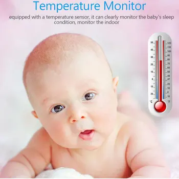 2.0 Inch Wireless Baby Monitor Camera ascunsa Două sensuri Interfon Baby Securitate Culoare aparat de Fotografiat Viziune de Noapte de Monitorizare a Temperaturii