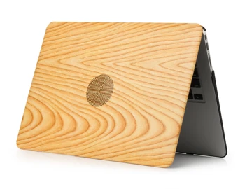 Cazul Laptop Pentru Apple MacBook Air Pro Retina 11 12 13 15 13.3 15.4 inch Touch Lemn de Cereale PC Greu Capacul Cazuri
