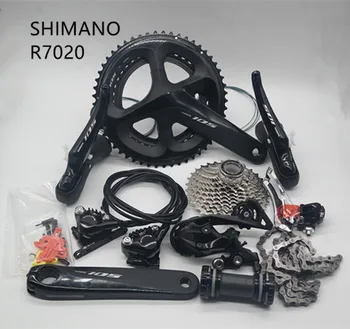 SHIMANO R7020 Groupset 105 R7020 Hidraulice pe Disc de Frână Saboți de Biciclete RUTIERE R7020 R7070 schimbator 50-34T 52-36T 53-39T