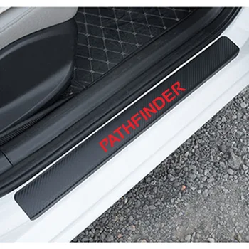 4buc Masina Pragului de Ușă Scuff Placa Decoratiuni Autocolante Pentru Nissan Pathfinder rezistent la apa de Înaltă Calitate Decal Accesorii Auto Interior