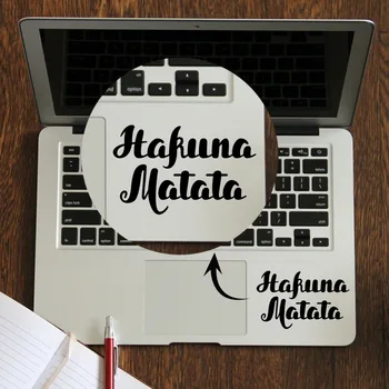 Hakuna Matata Citat Laptop Decal Trackpad Autocolant pentru Macbook Pro Air Retina 11 12 13 14 15 inch Km Mac Book Touchpad-ul Pielii