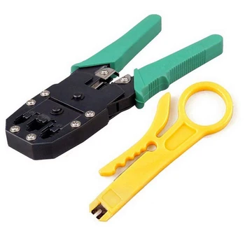 Rețeaua de cablu clamp clește dezizolat clește de Sertizare+Profesionale Tester de Cablu de Rețea în Rețea+, Instrumentul de Reparare Kit Pentru conectare
