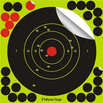 20buc 8 Inch, 12 Inch Stick Stropi Bullseye Reactive autoadezive Obiective de Fotografiere Pentru Airsoft Pusca cu Aer comprimat