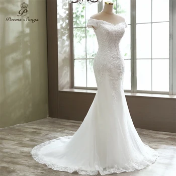 Elegant Barca Gât stil de rochie de mireasa Sirena 2020 rochii de mireasa căsătorie elegant rochie de mireasa vestidos de novia