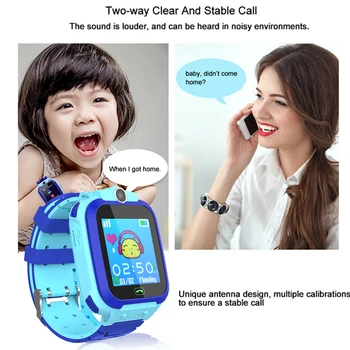 Copii Ceas Inteligent SOS de Telefon Ceas Copii Ceas Inteligent cu LBS GSM Localizare Ecran Tactil Tracker Smartwatch rezistent la apa