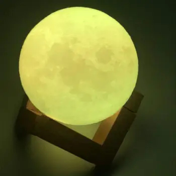 Imprimare 3D Moon Light Pământ Jupiter Fotbal Lumina de Noapte Touch + Control de la Distanță Comutator Dormitor, Noapte, Lumini, Decor Acasă Dropshippin
