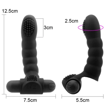 OLO Degetul Maneca Vibrator Cu 10 Puternice Vibrații Vaginal Masaj Stimulator Clitoris Jucarii Sexuale Pentru Femeile de sex Feminin Masturbator