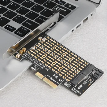M. 2 NVME să Adaptor PCIE M+B Cheie de unitati solid state SSD PCI-E 3.0 X4, SATA pentru placa de extensie uz Casnic Accesorii de Calculator