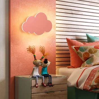 Cloud moderne Lampă de Perete Lumini Alb Roz LED-uri Montate pe Perete Camera de zi Fata de Copii Dormitor Decorare Lumina WY418