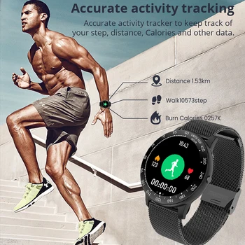 LIGE Femei Ceas Inteligent Bărbați Fitness Ceas rezistent la apa Sports Tracker Rotund Ecran Tactil Complet 2020 Nou smartwatch reloj inteligente