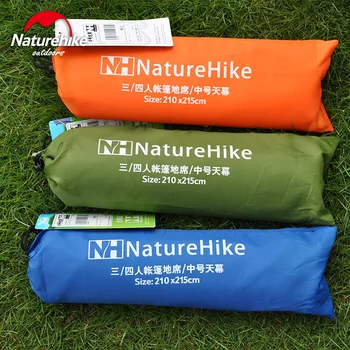 NatureHike 2.15*1,5 m 2.15*2.15 m 1-4 Persoane Cort Amprenta Picnic în aer liber Camping Cort Saltea Mini Prelată Adăpost de Soare Oxford