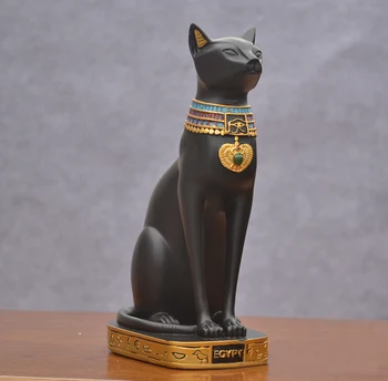 Pisica egiptean piramida lui isus statuia lui zeus, templul pisica dumnezeu fleac cat noroc statuie figurina set de ceai decor decor acasă