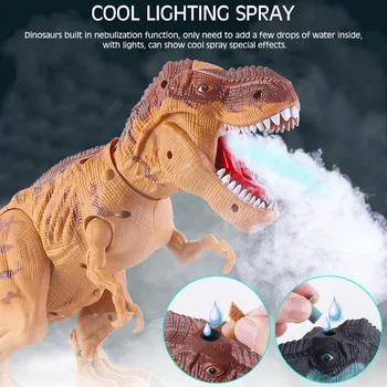 Electric Spray Oua Tyrannosaurus Model De Robot De Desene Animate De Animale De Proiecție Dinozaur Jucărie De Învățământ Pentru Copii Jucarii Cadou