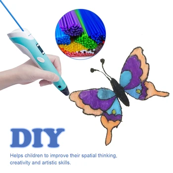 DEWANG Imprimantă 3D cu Filament Refill 1,75 mm ABS Imprimare 3D cu Filament de Plastic pentru 3D pen 40 Strand 10 Metri DIY Meșteșug jucărie pentru copil