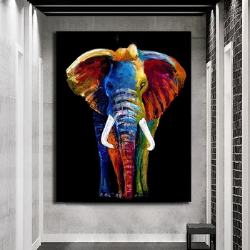 bomb Stab punch Reducere Animale sălbatice Elefant Poster Imprimat pe Panza Pictura Arta de  Perete Decorativ Imagine Home Decor Camera de zi Canapea Postere | Decor  Acasă - Partyfashion.ro