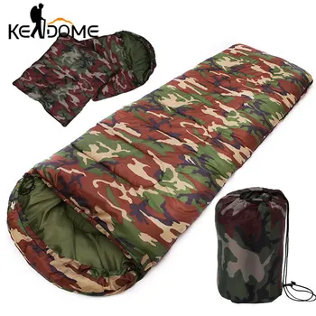De înaltă Calitate din Bumbac de Camping sac de Dormit 15~5degree Plic Stil Army camuflaj Militar saci de dormit în aer liber de Sport XA278D